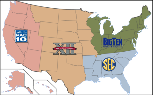 sec conference teams map